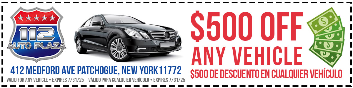 $500 Coupon For Any Car